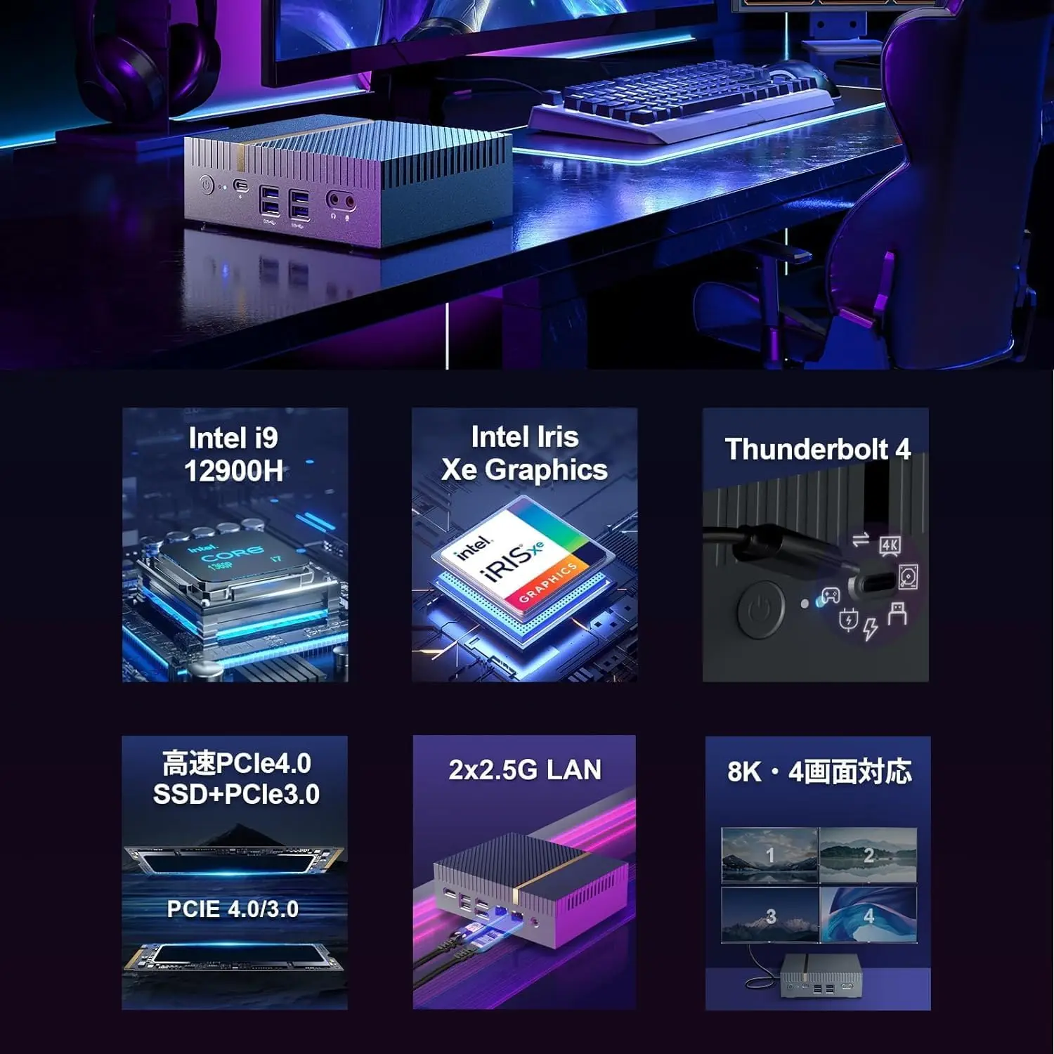 IT12ミニPC インテル i9 13900H/12900H- Chatreey