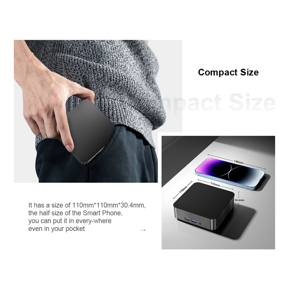 ☆ Chatreey T9 ミニPC Intel N100 中古動作品です！ T9 Mini PC intel N100 Pocket Small Desktop Computer - Chatreey