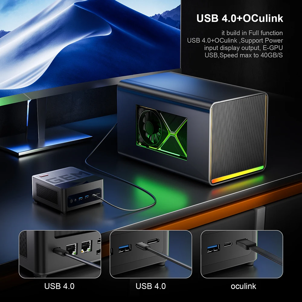 GEMミニPC AMD 7840HS 8845H 6900HX- Chatreey
