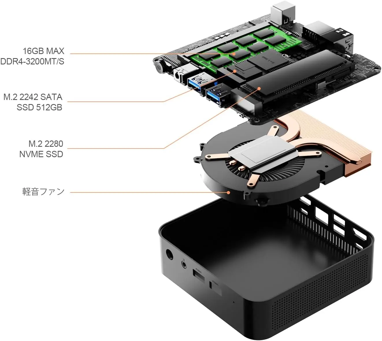 Chatreey T9H - N150 16GB+512GB ミニPC T9H ミニPC Intel N150 - Chatreey